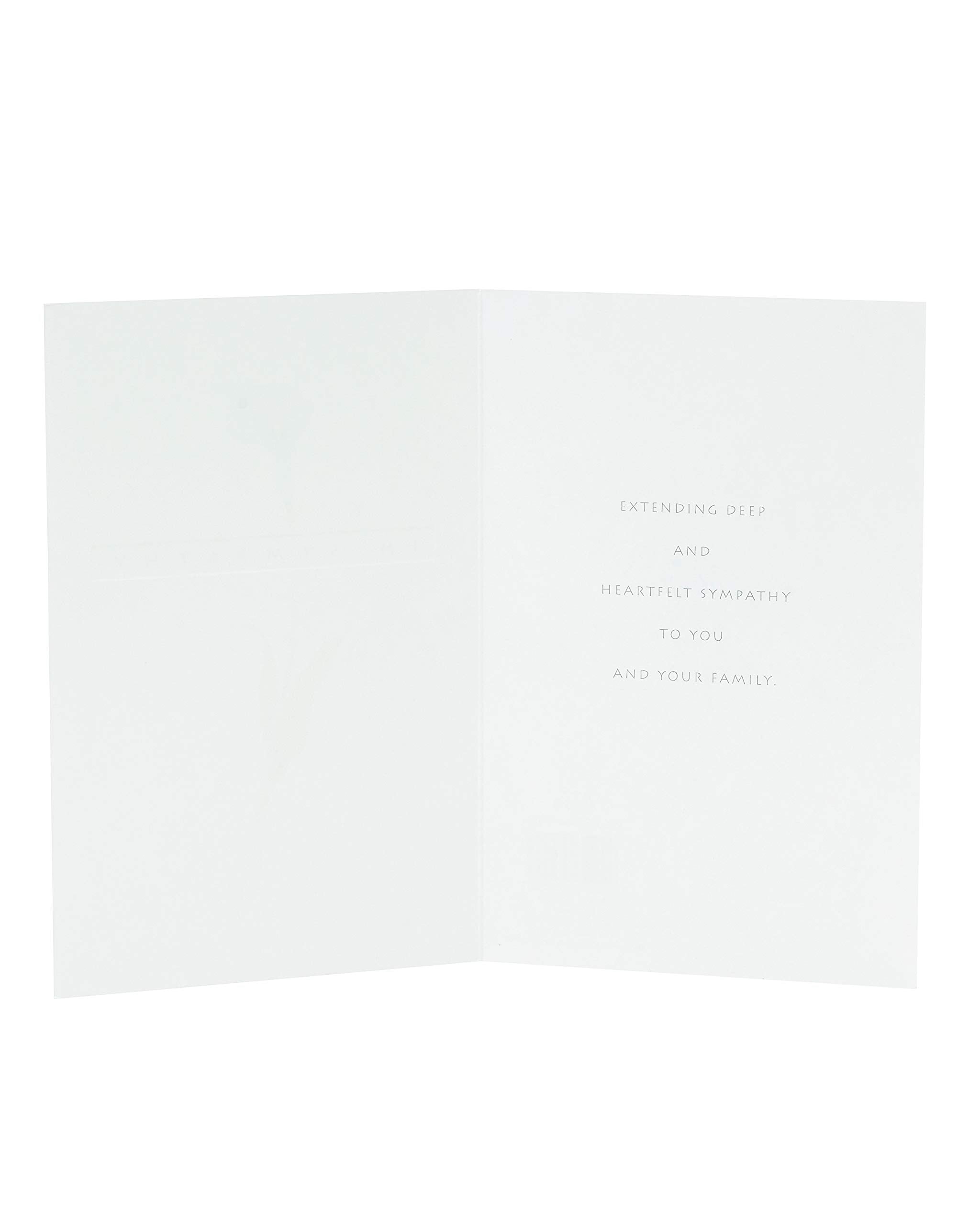 UK Greetings Sympathy Card - Classic Watercolour Flower Design | 127 x 190 mm 2