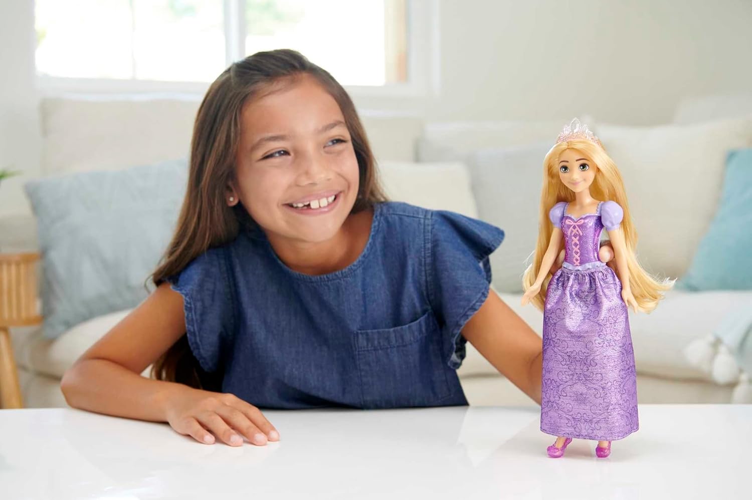 Disney Princess Rapunzel Posable Fashion Doll - Sparkling Movie-Inspired Outfit & Long Hair