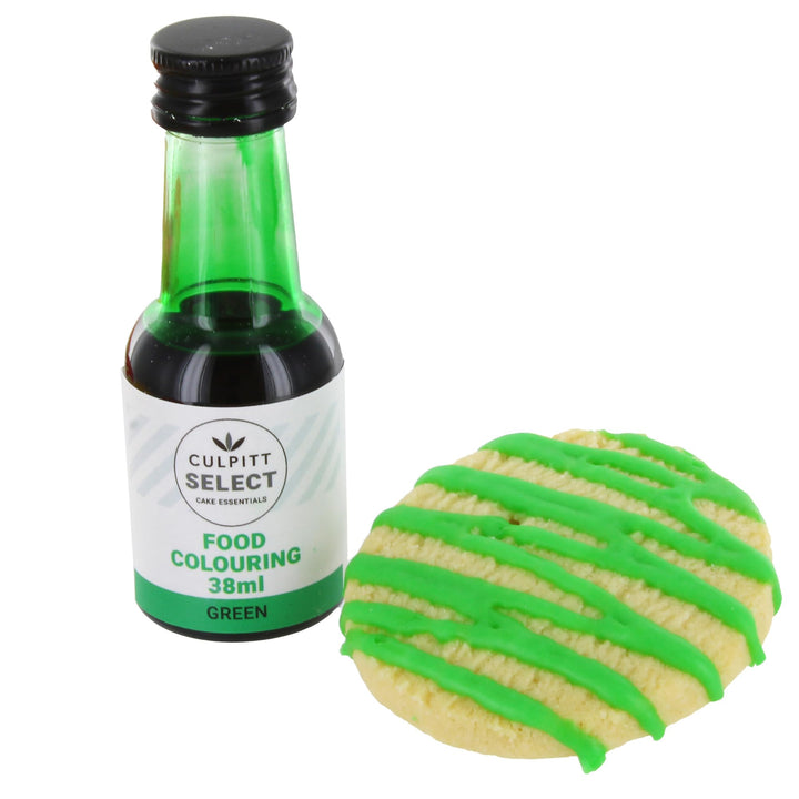 Culpitt Select - Liquid Food Colouring 6 Pack | Red, Orange, Yellow, Blue, Green, Pink | 38ml Bottles