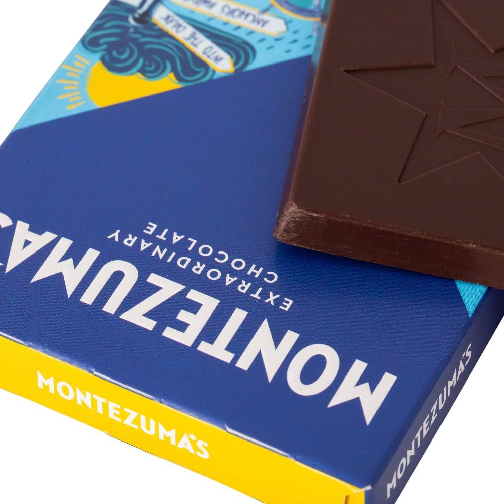Montezuma - FitzRoy 74% Cocoa Dark Chocolate Bar Organic Vegan Gluten-Free 6