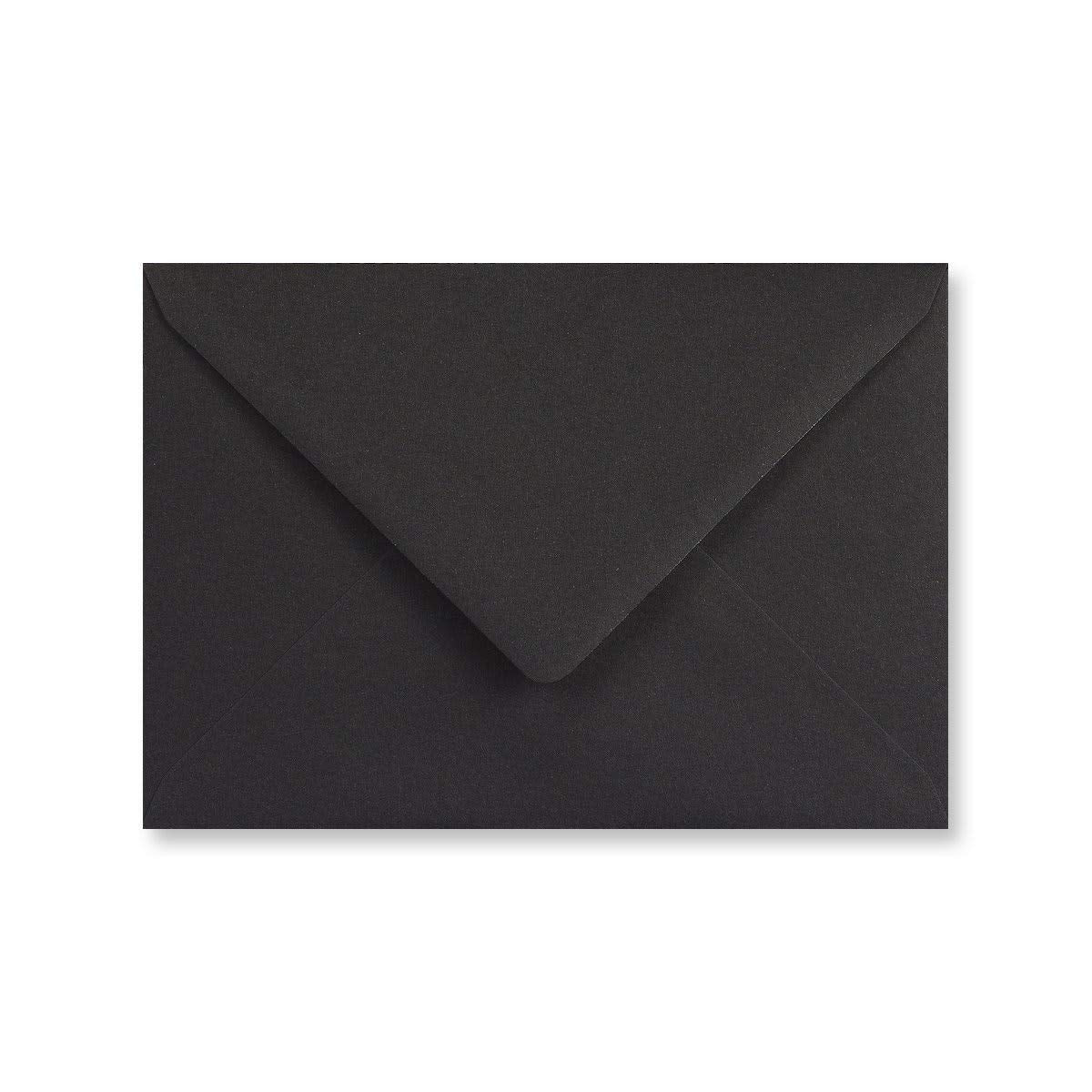 arkCRAFT C6 Premium Envelopes - 100gsm, 114mm x 162mm, Black | Pack of 25 1