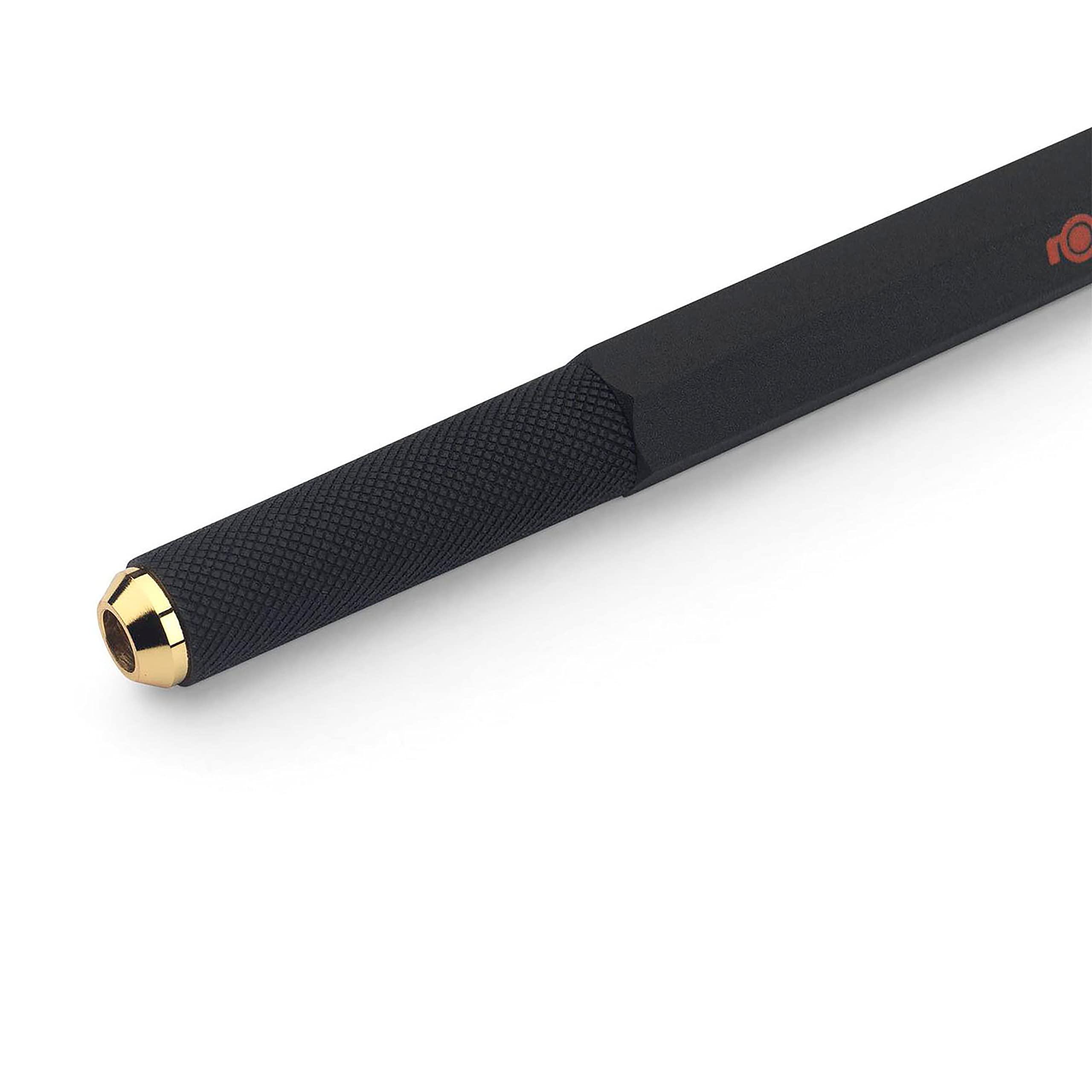 rOtring 800 Retractable Ballpoint Pen - Full Metal Body | Medium Point | Black Ink | Black Barrel 2