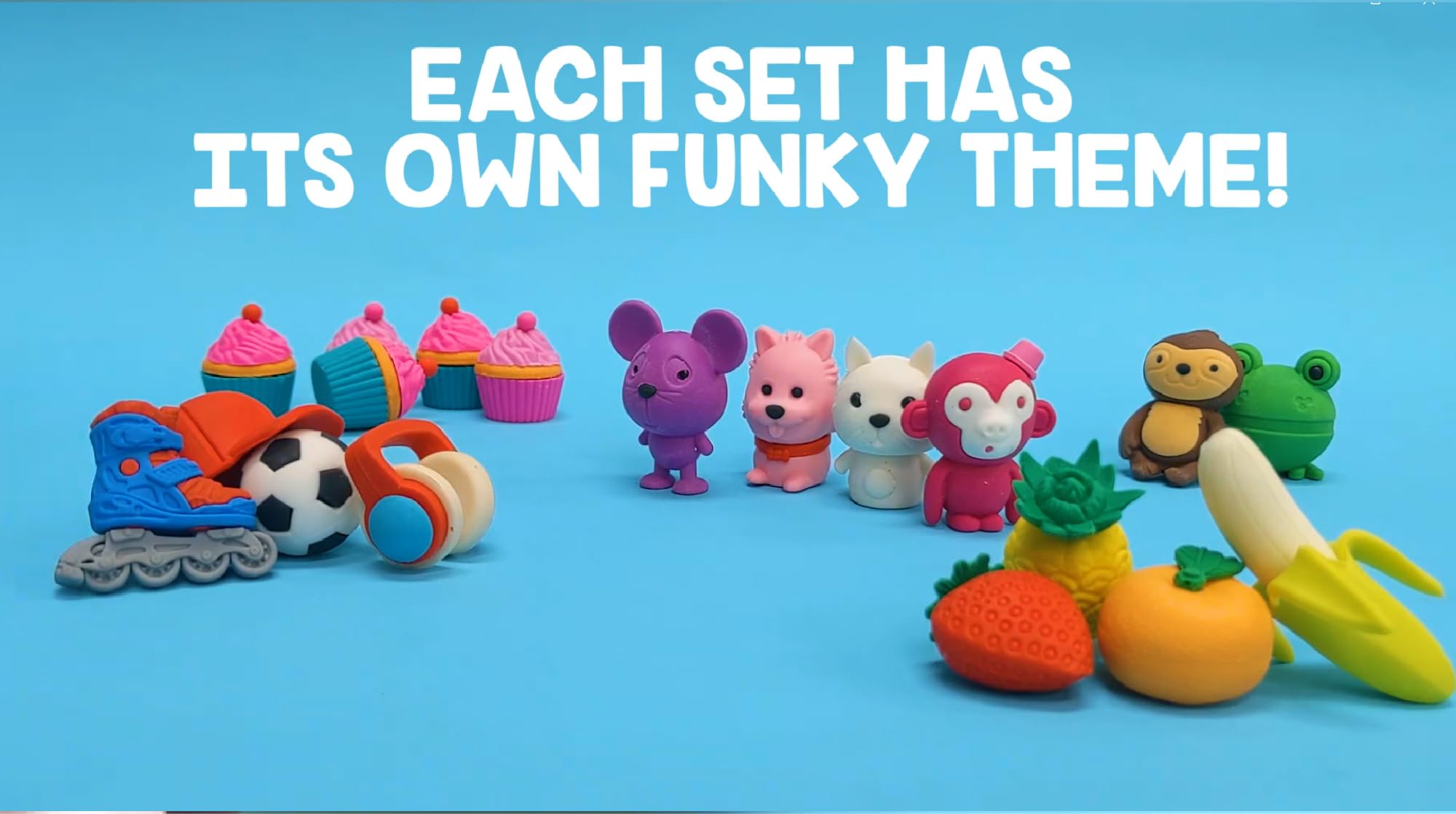 Tinc Animal Collection Pencil Erasers - Pack of 4 Cute Animal Characters 4