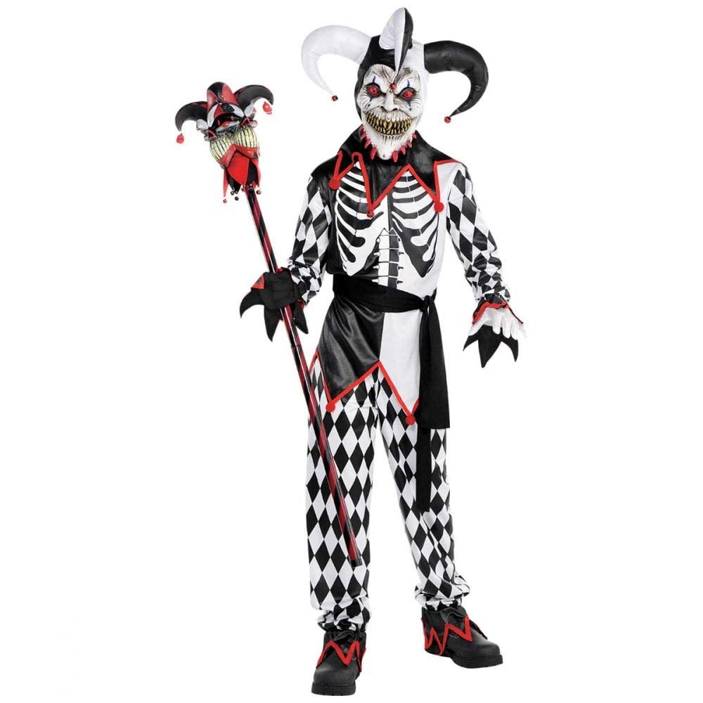 Amscan Sinister Jester Boy Costume - Large (8-10 Years) 1