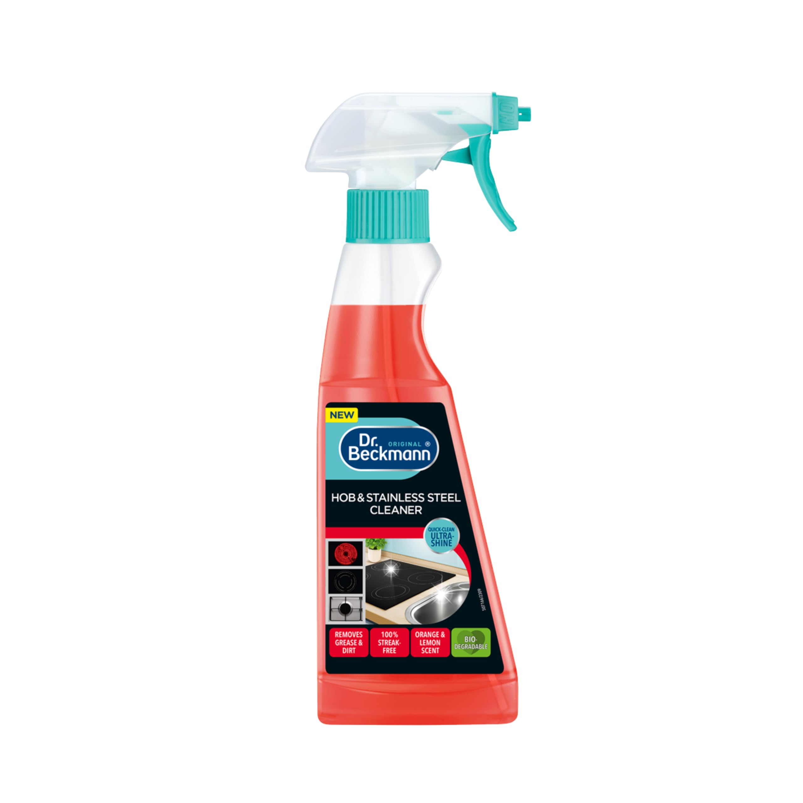 Dr. Beckmann Hob & Stainless Steel Cleaner - Streak-Free Shine for All Hobs | 250 ml 1