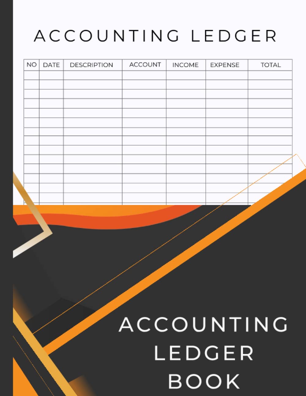 Samet Cakir Accounting Ledger Book - 8.5" x 11", 100 Pages, Paperback 1