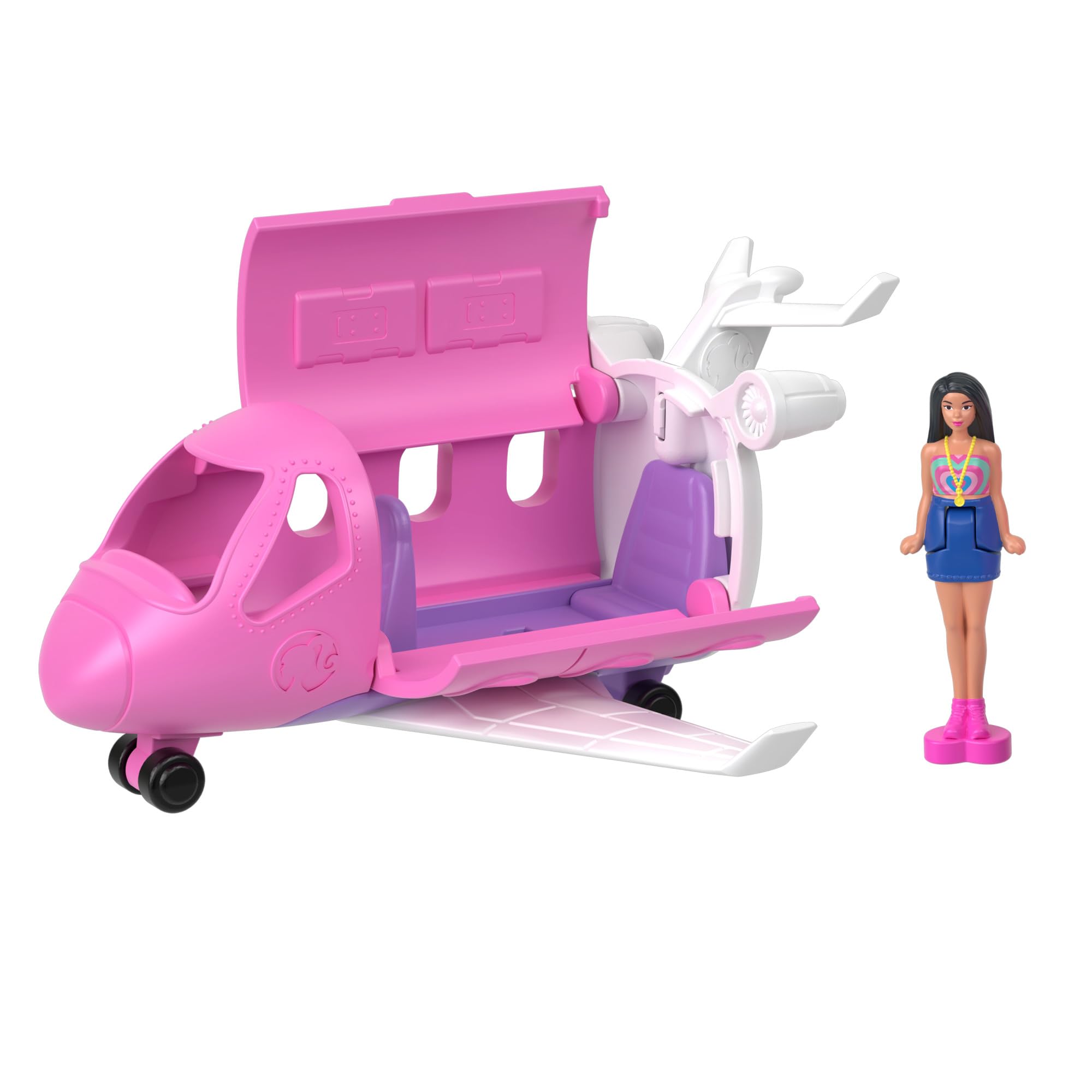 Mini BarbieLand World of Bundle - Playset with DreamHouse, 4 Dolls & 3 Vehicles 2