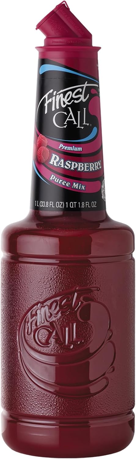 Finest Call Raspberry Puree - Premium Cocktail Mix for Drinks, Desserts & Sauces