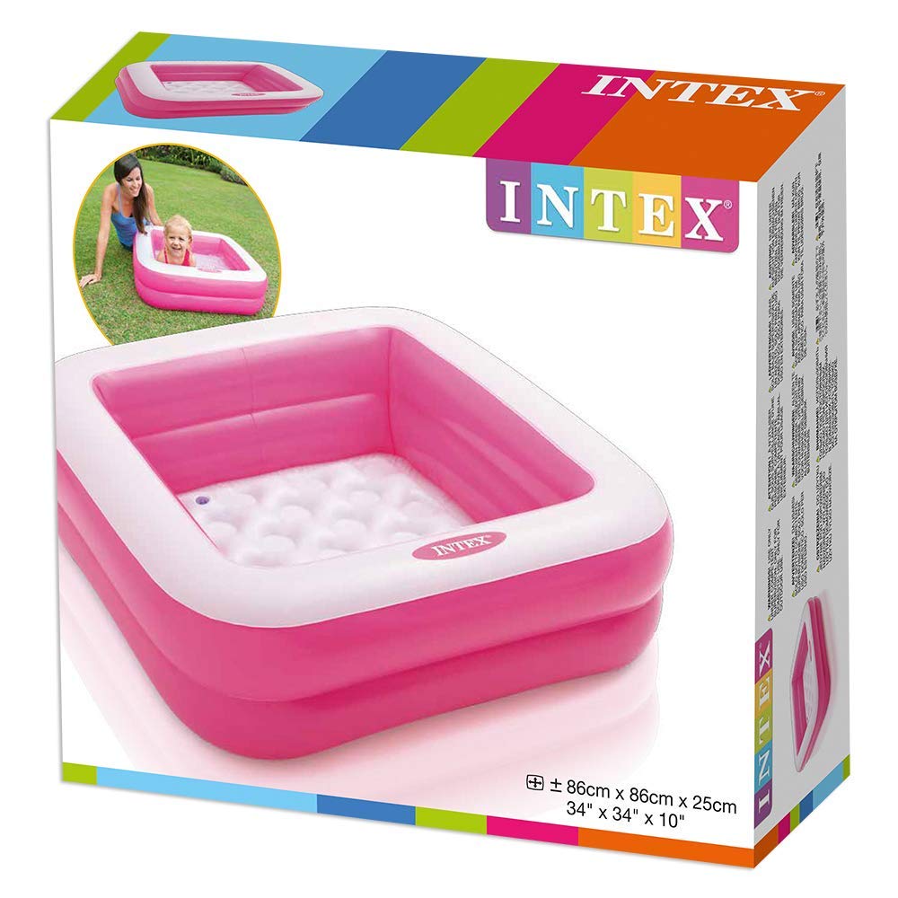 Intex Play Box Pool - Inflatable Square Pool for Babies 1-3 Years | 86x86x25 cm 4