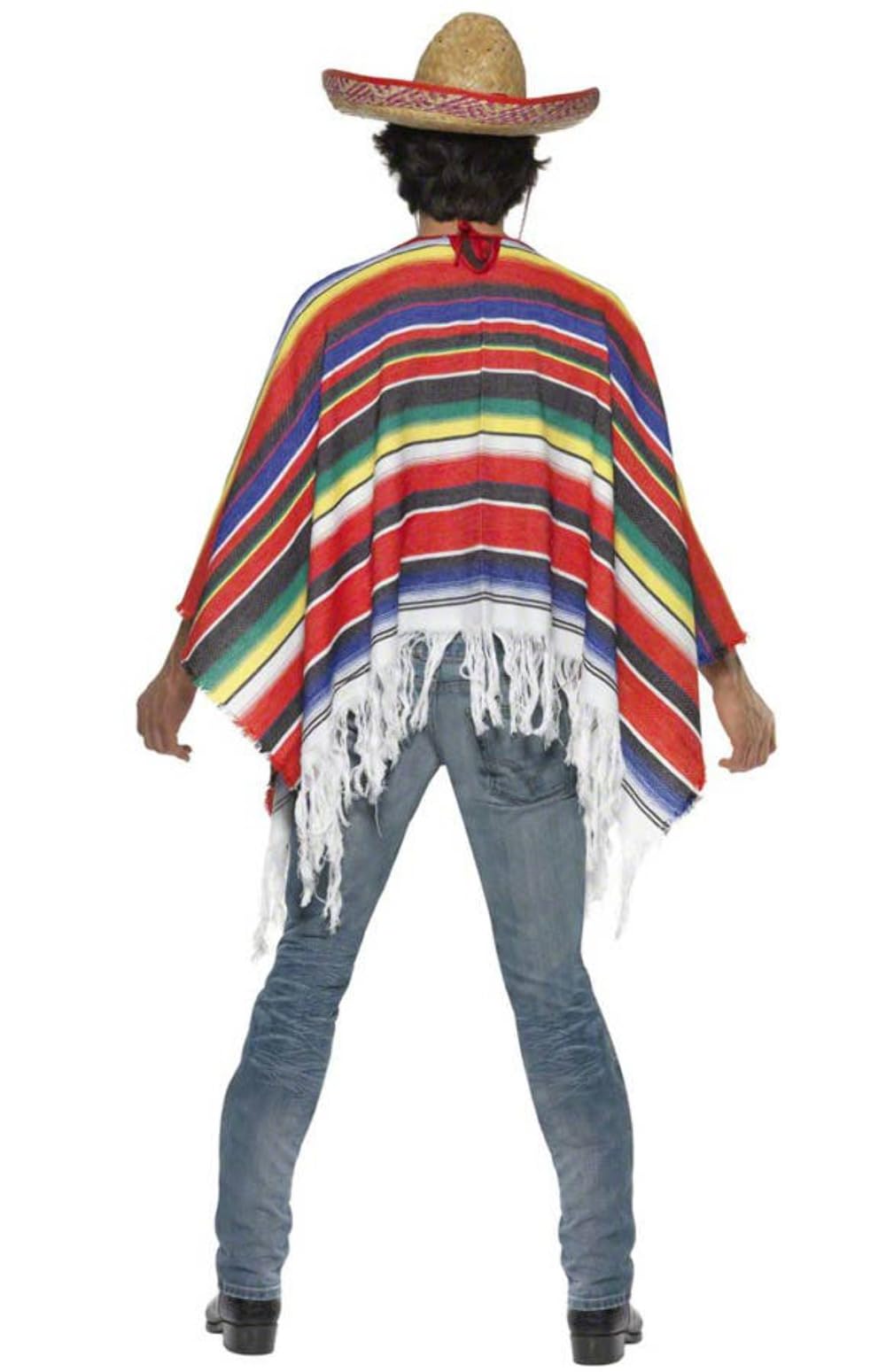 Smiffys Poncho - Multicolor, One Size 6