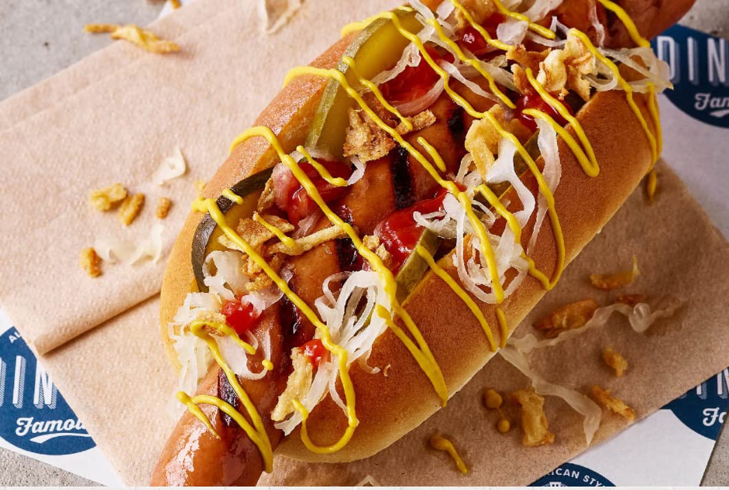 Dino's Famous - Classic American Mustard Smooth & Tangy Condiment for Hot Dogs, Burgers & Sandwiches 250g 2