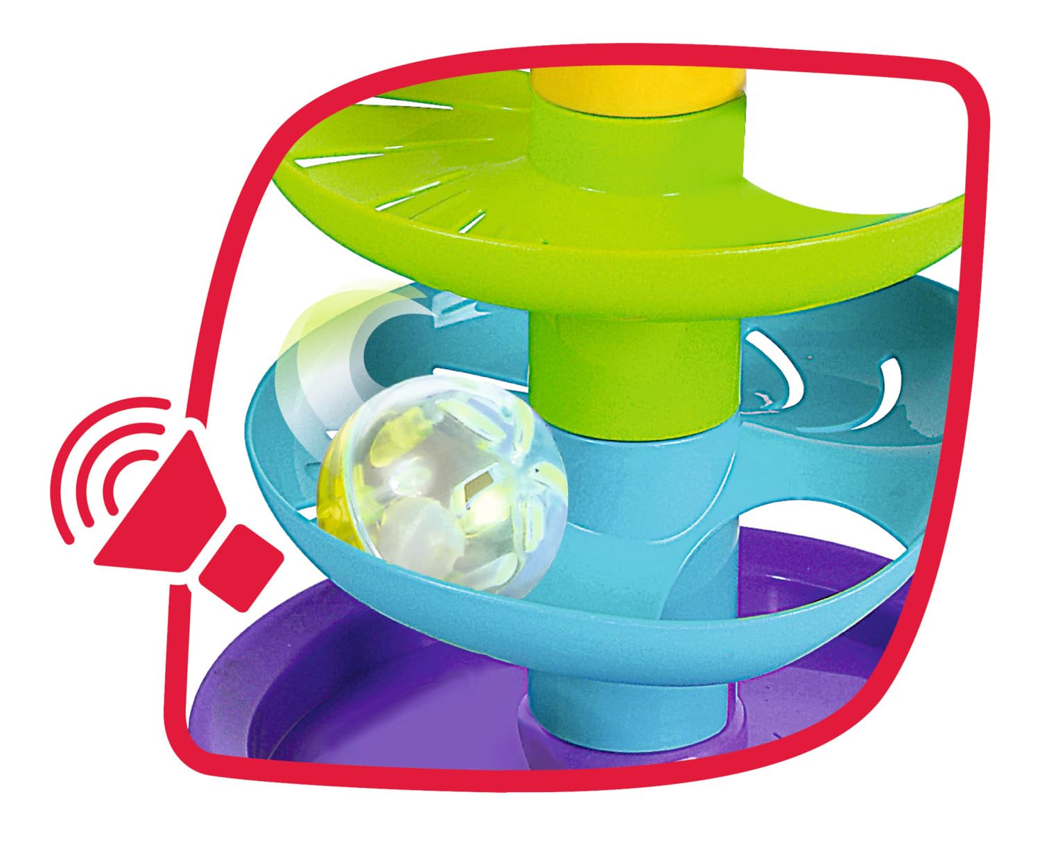 Simba ABC Ball Circuit Marble Run Tower | 5 Rainbow Levels | Includes 3 Balls | Ages 12m+ 4