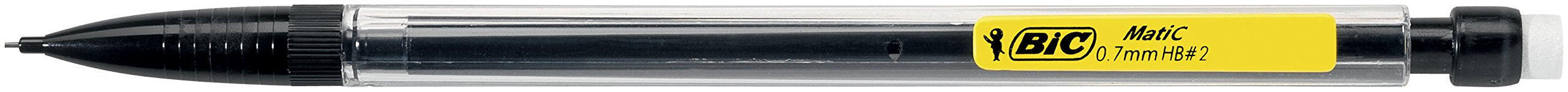 BIC Matic Original Mechanical Pencils - 0.7mm Fine Point, HB Lead, Built-in Eraser | 5 Pack 3