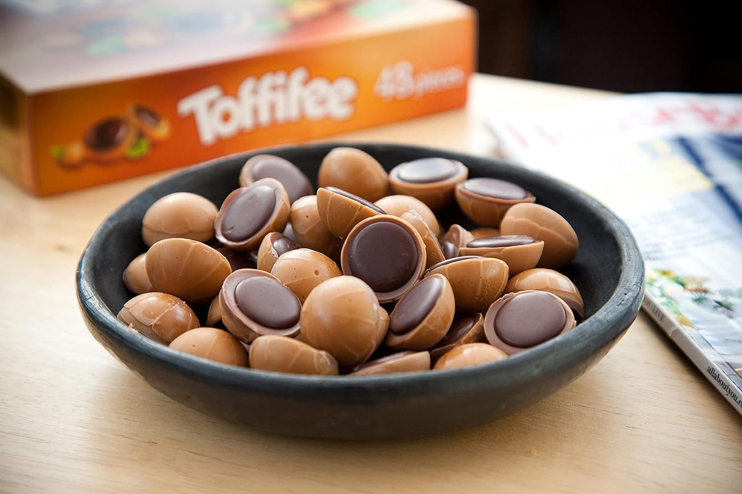 Toffifee Chewy Nougat Caramel Cups with Hazelnut & Milk Chocolate, 48 Pieces