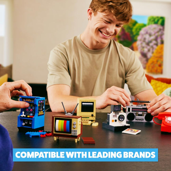 MAX Premium Retro Building Bricks - Classic Computer Building Set for Ages 3+