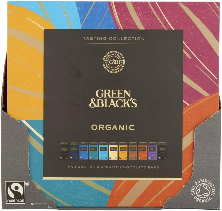 Green & Black's Organic Tasting Collection Chocolate Bars, 395g