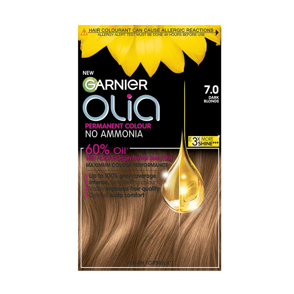 Garnier - Olia Permanent Hair Dye (7.0 Dark Blonde, 230g) 1