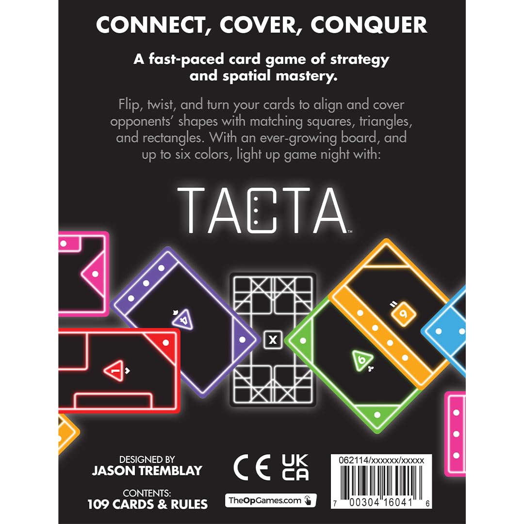 USAopoly Tacta Party Card Game - Strategy Shape-Matching | 2-8 Players | 20+ Min | Ages 7+ 4