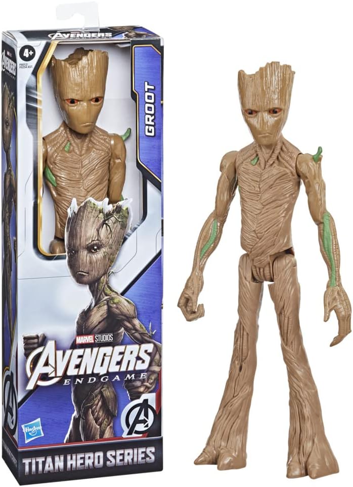 Hasbro Marvel Avengers Titan Hero Series Groot Action Figure - 12-Inch Poseable Toy for Kids 4+ 1