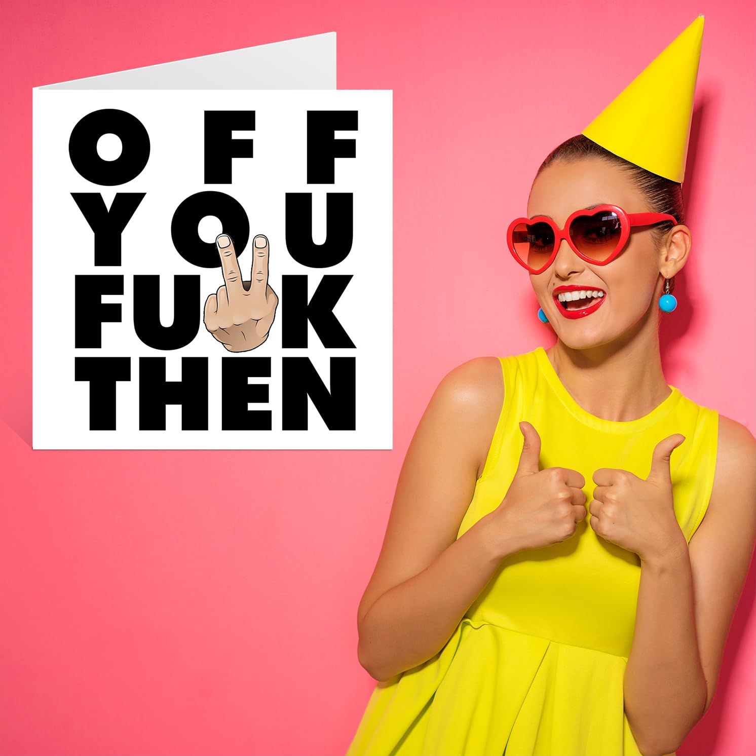 Stuff4 Funny Leaving Card for Colleagues Men Women - Off You F*ck Then | Blank Inside | 145mm x 145mm 7