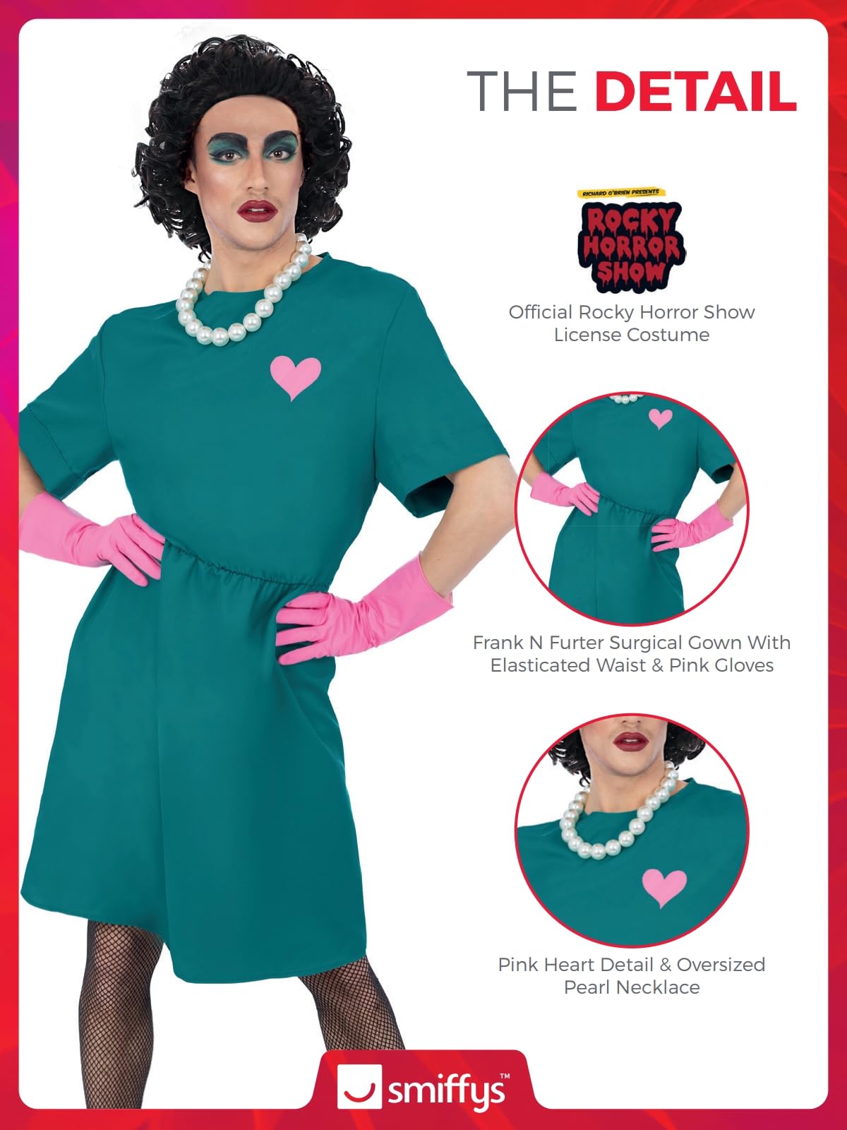 Smiffys Rocky Horror Show Dr. Frank-N-Furter Surgery Costume - Men's L (42'-44' Chest) 3
