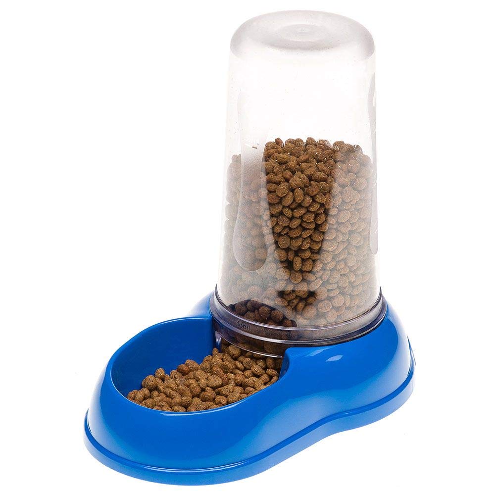 Ferplast Azimut 600 Automatic Pet Feeder/Water Dispenser - 0.6L Capacity | Blue Plastic 6