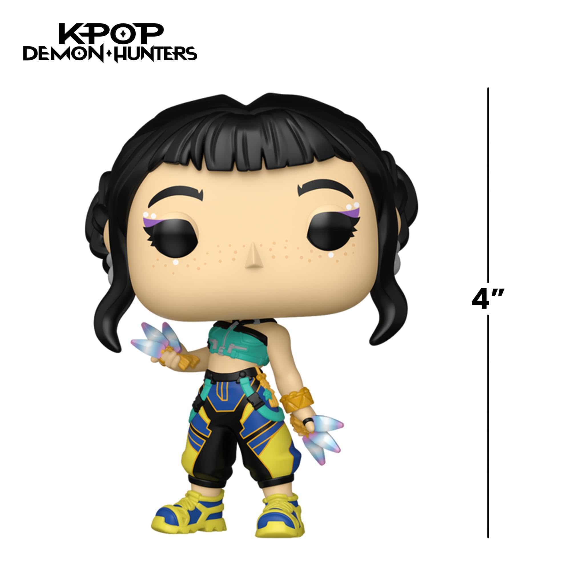 Funko Pop Animation: KPop Demon Hunters - Zoey Chibi Vinyl Figure - 3.75 Inches 3