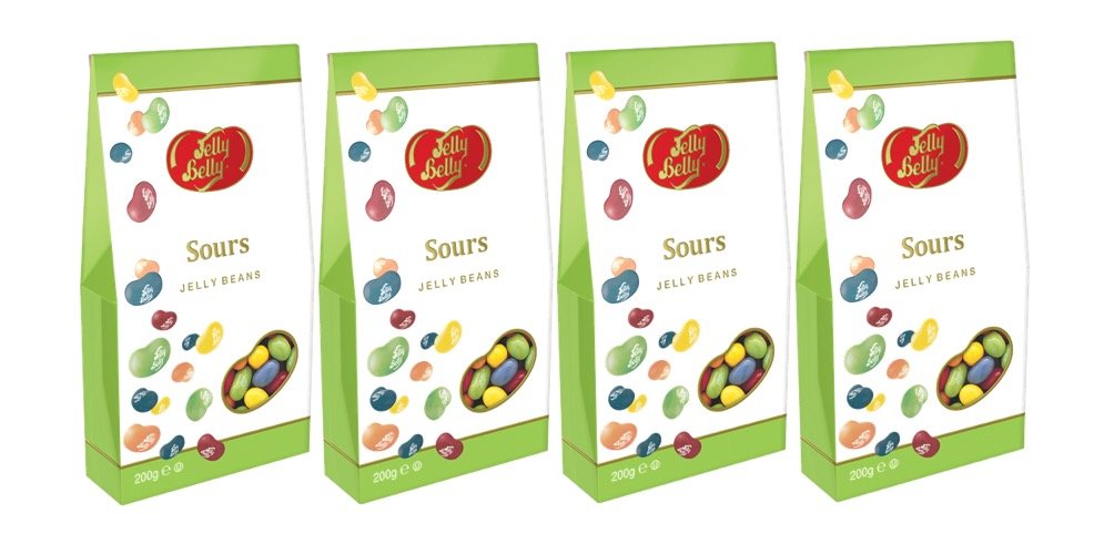Jelly Belly Sours Gable Gift Box - Mouth-Watering Flavours | 200g 2