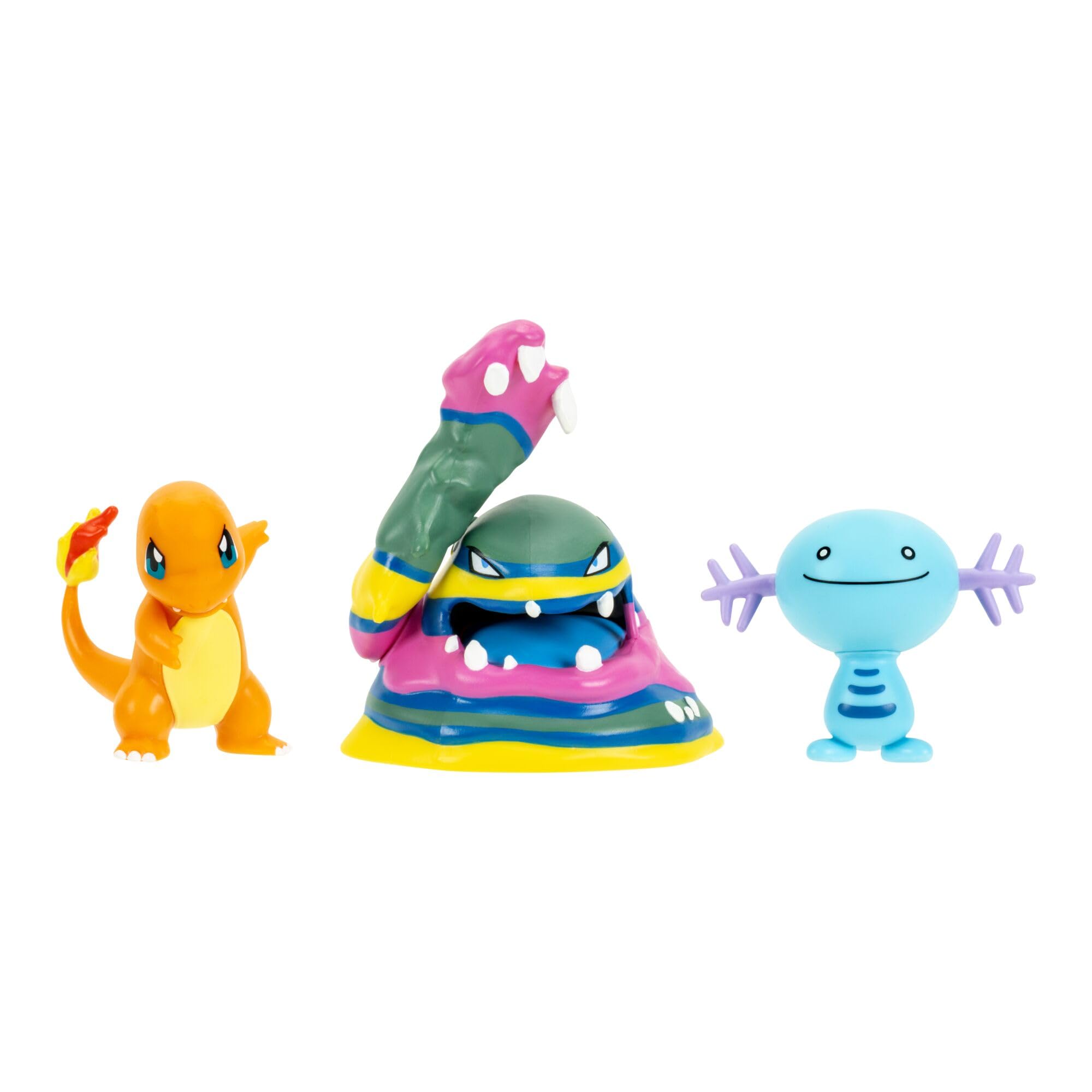 Pokémon Battle Figure 3 Pack - Charmander, Wooper, & Alolan Muk | Classic Edition