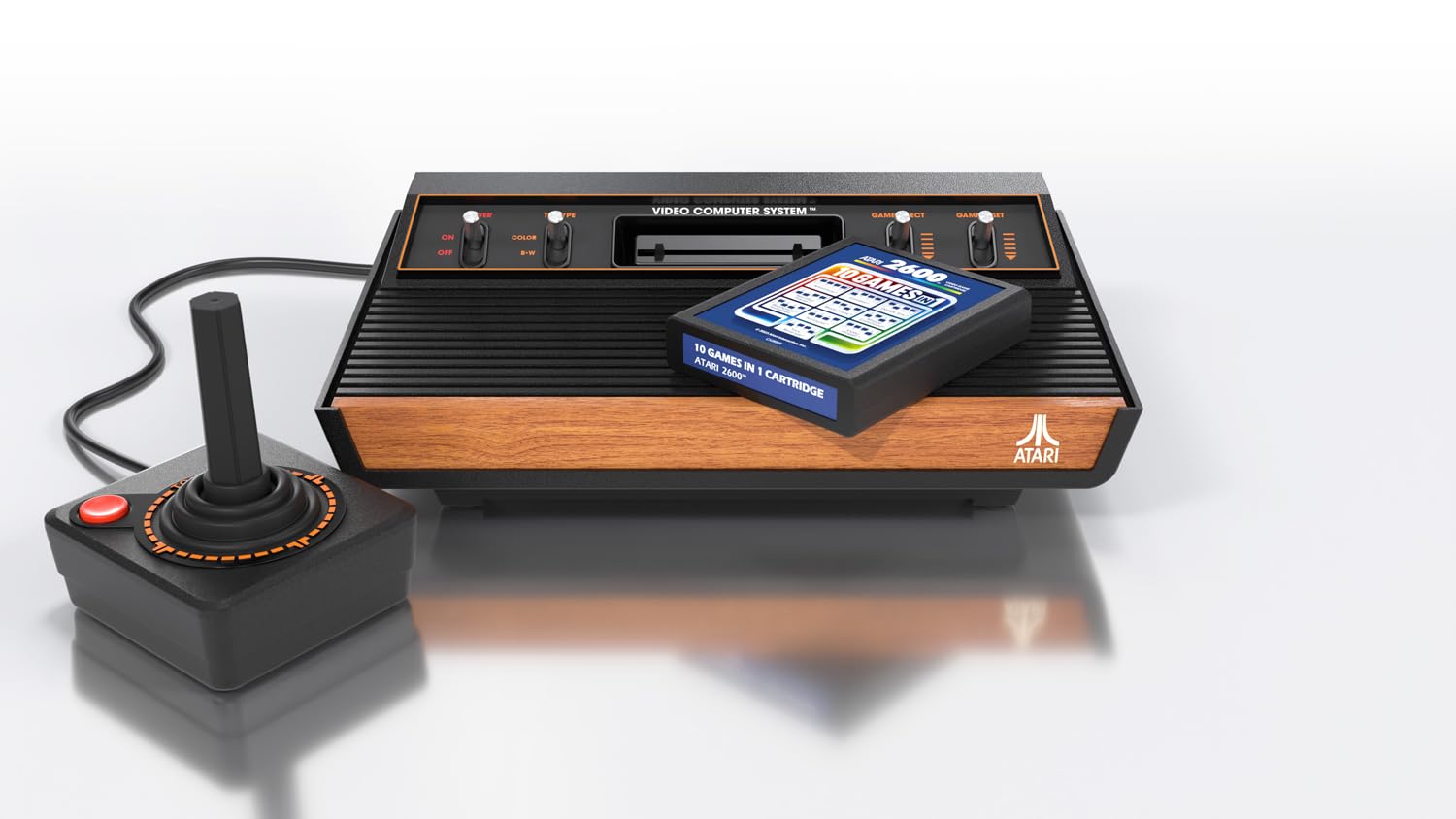 Atari 2600+ Console - Retro Gaming System with 10-in-1 Cartridge & CX40+ Joystick 8