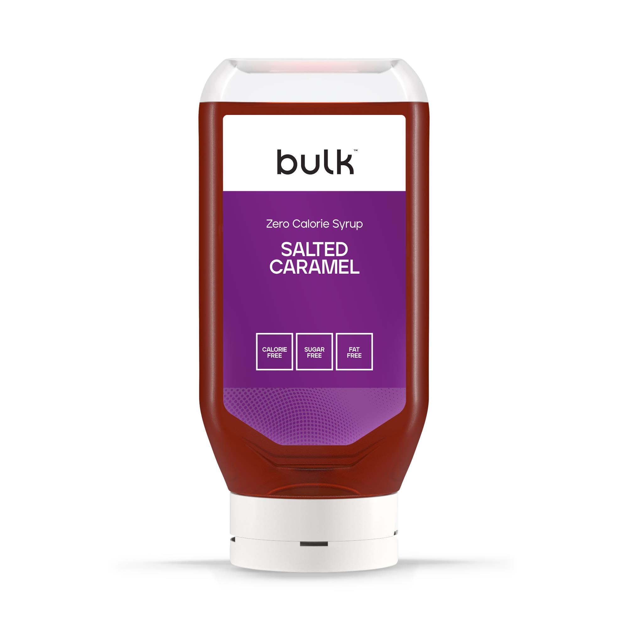 BULK POWDERS Zero Calorie Syrup - Sugar Free, Fat Free Salted Caramel Flavour | 400ml Bottle 1