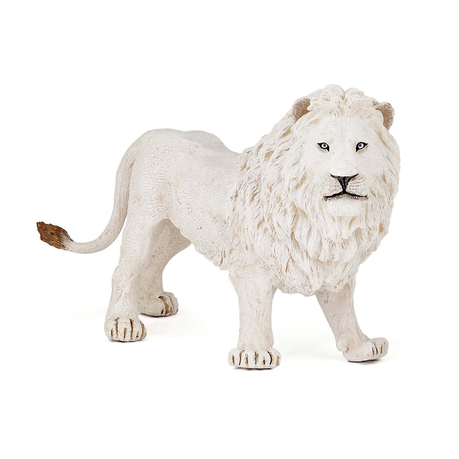 Papo White Lion Figurine - Wildlife Action Figure for Imaginative Play
