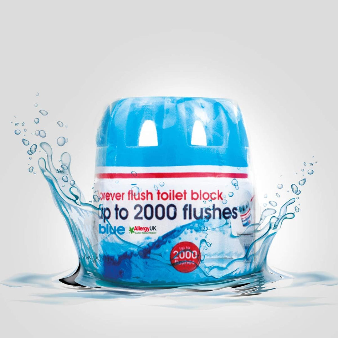 Ecozone Forever Flush 2000 Toilet Block Twin Pack - Eco-Friendly In-Cistern Cleaner