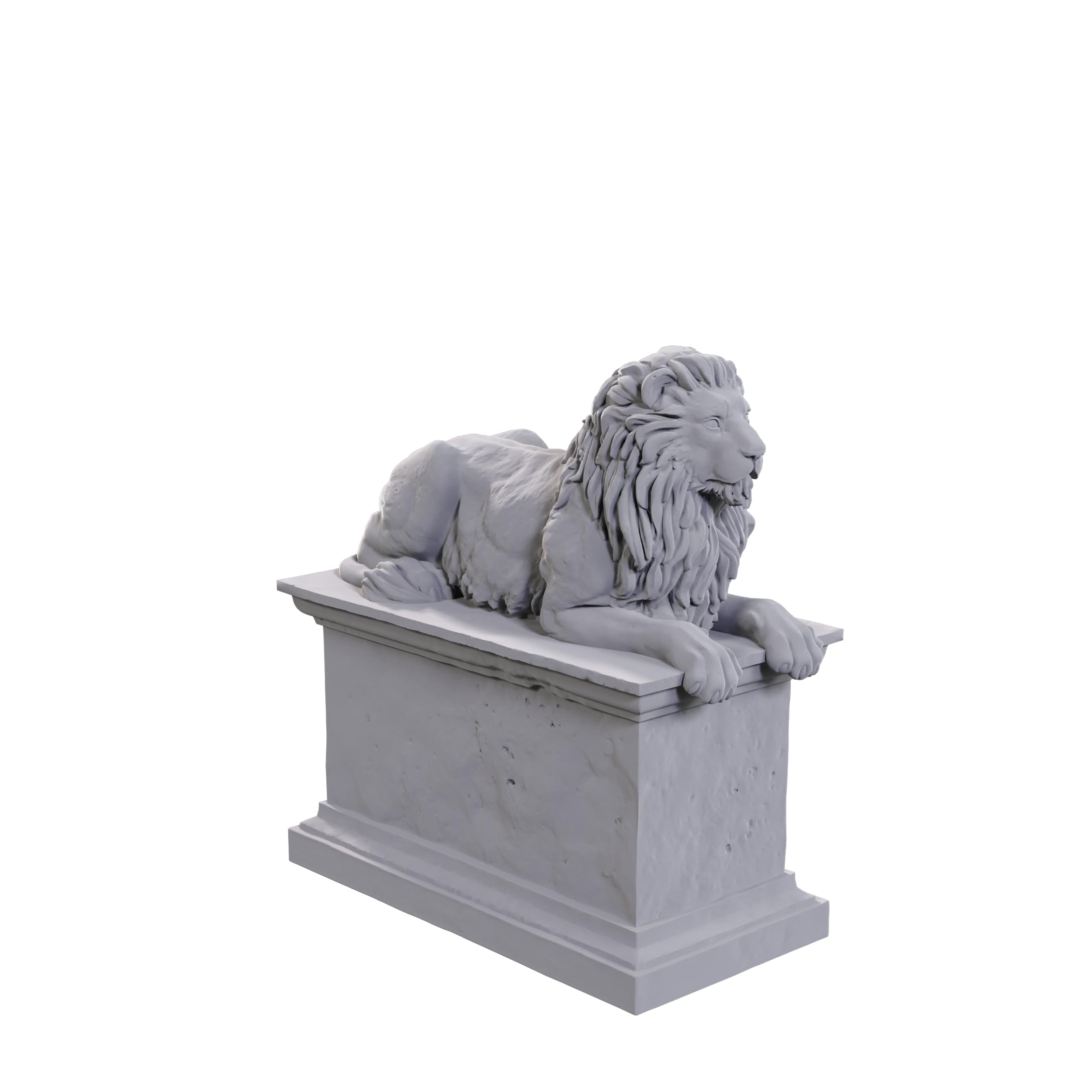 WizKids Deep Cuts Stone Lion/Animated Stone Lion (Wave 24) - Ready to Paint Plastic Figure | Adult 1