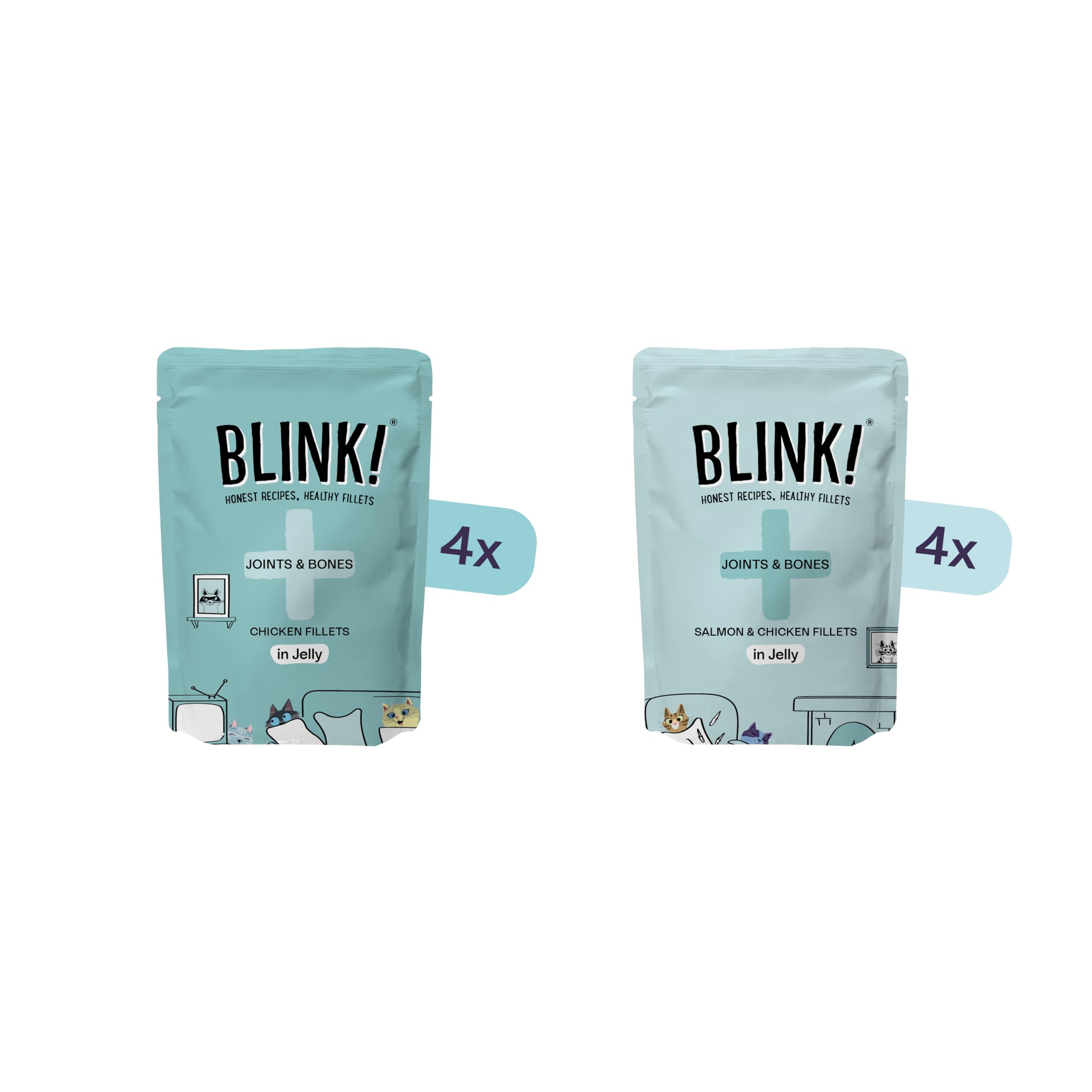 BLINK Joints & Bones Pate for Cats - Hip & Joint Support | 85g Pouches (Pack of 8) 5