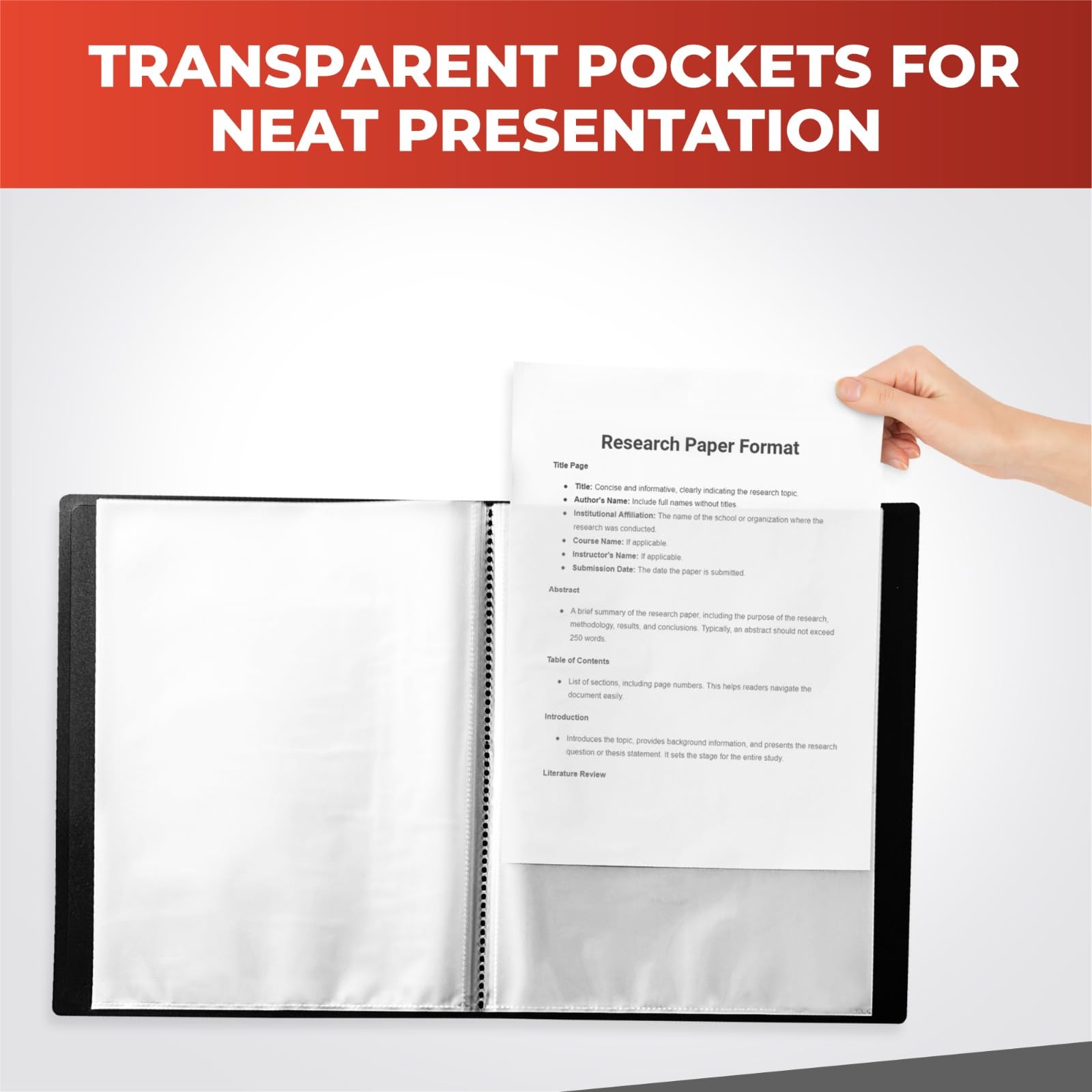 Janrax A4 Purple Presentation Book - 20 Pockets, Flexible Cover, Copy Safe 3