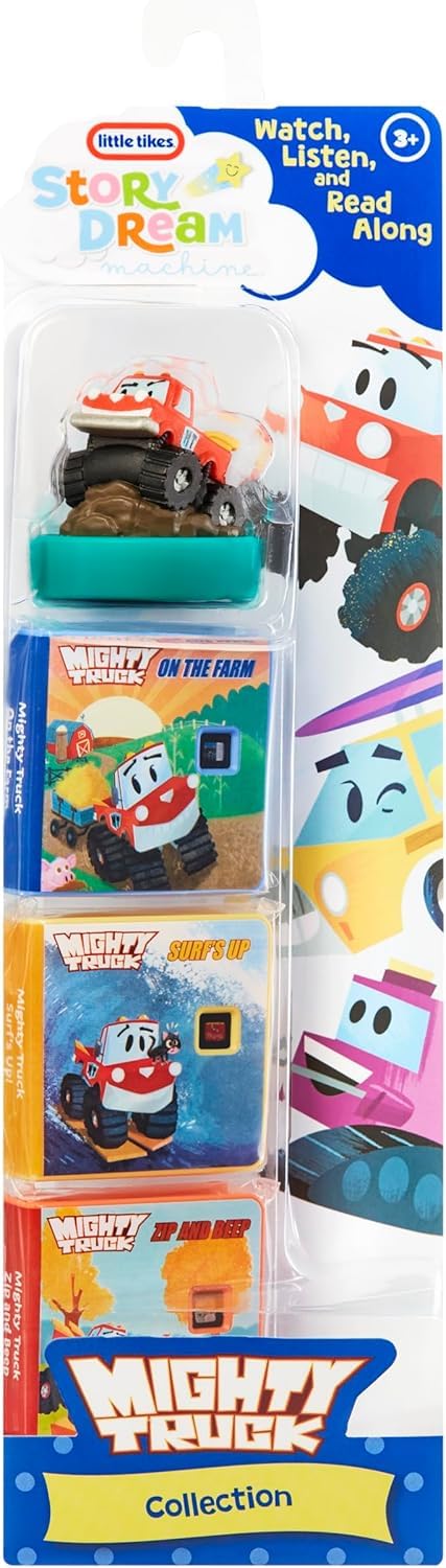 Little Tikes Mighty Truck Collection for Story Dream Machine - 3 Stories & 1 Character, Ages 3+
