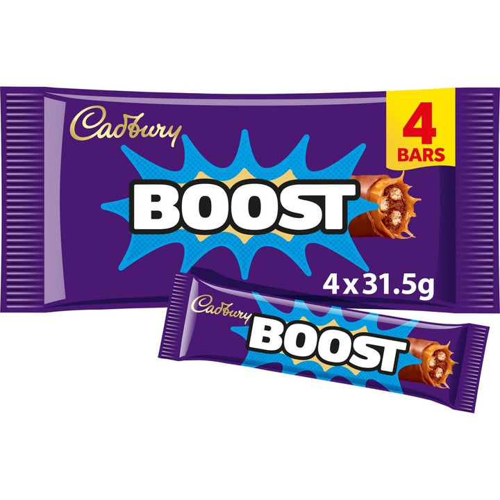 Cadbury Boost Chocolate Bar - 4 Pack (126g Total)