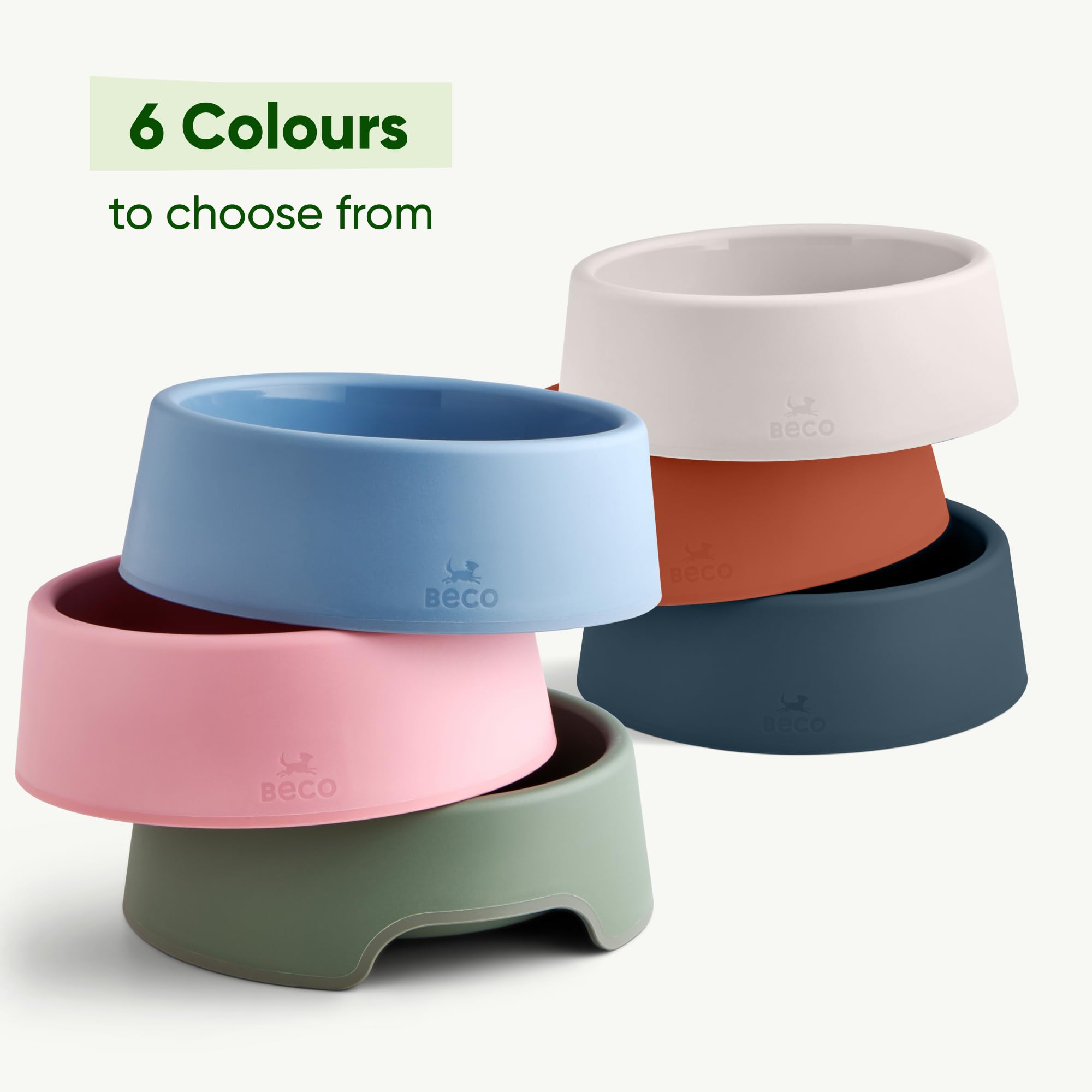 Beco Dog Bowl - Steady Non-Slip Food & Water Bowl | Large | Recycled Plastic 7