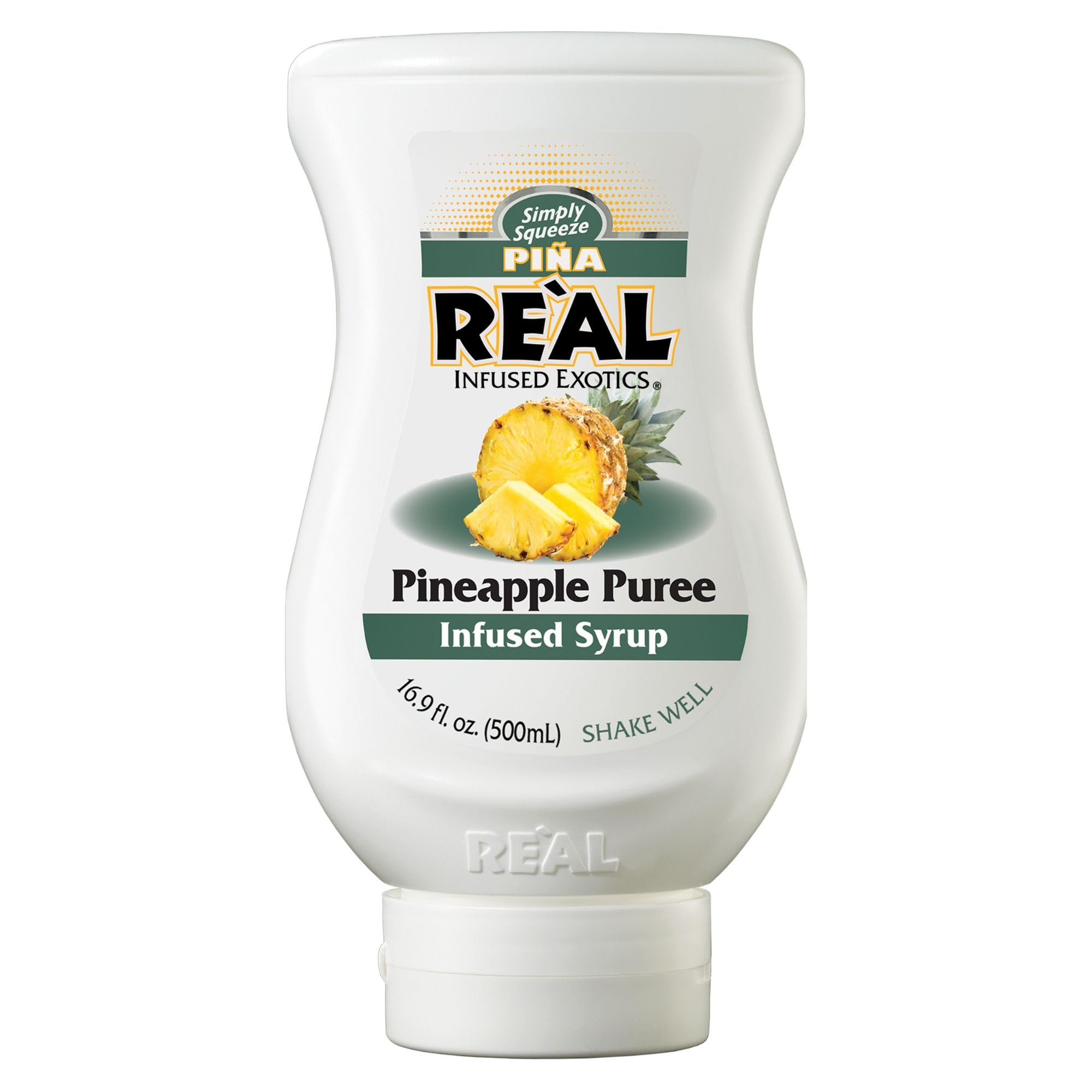 Reàl Infused Exotics Pineapple Puree Infused Fruit Syrup | 500 ml | Gluten Free, Vegan