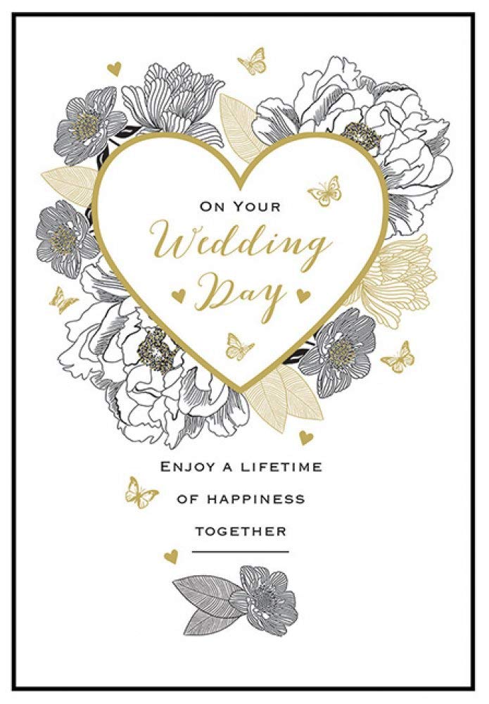 Piccadilly Greetings Wedding Card - 7 x 5 Inches | Multicolor | Model A11725