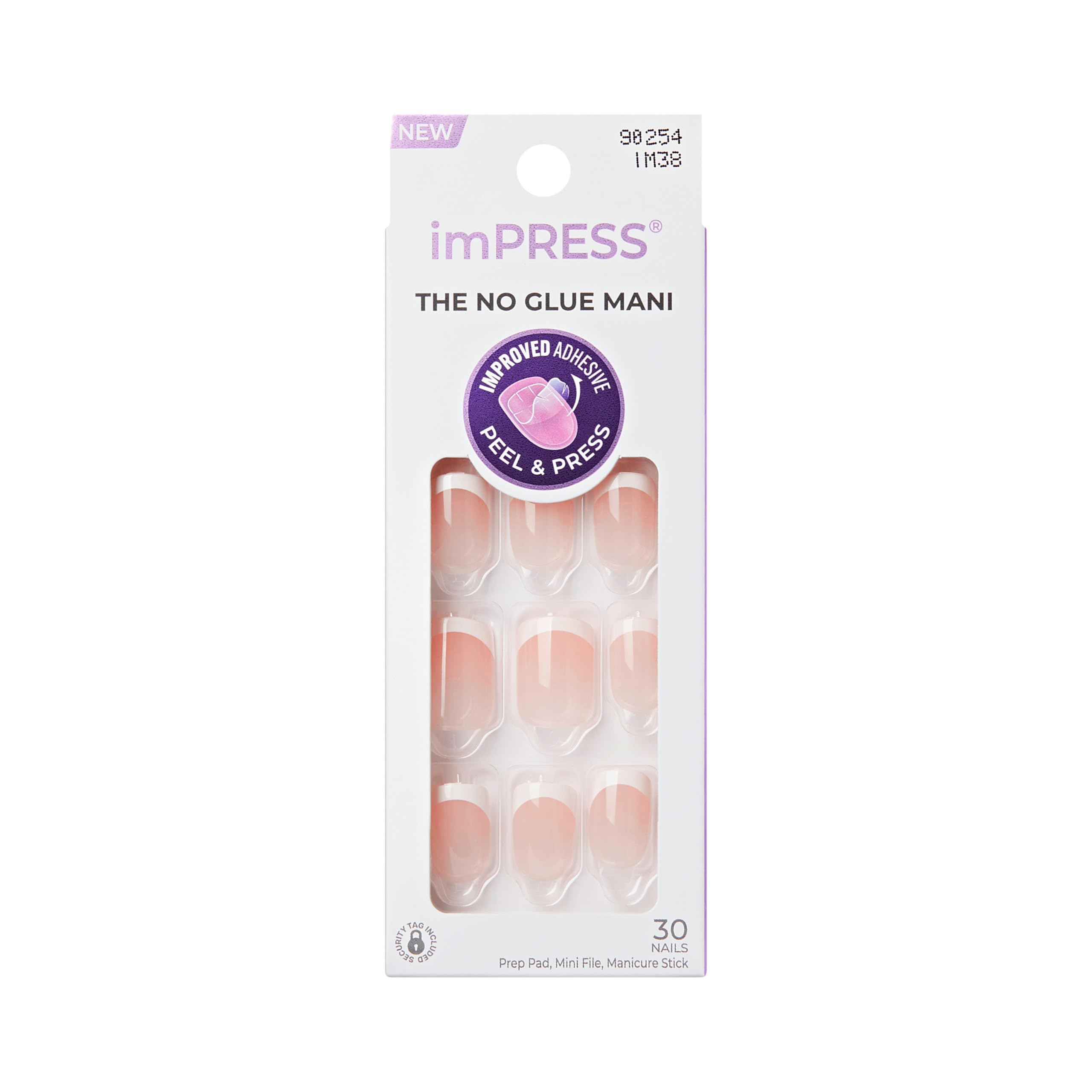 imPRESS Nails - Chic French Design | Short Squoval | 33 Pieces