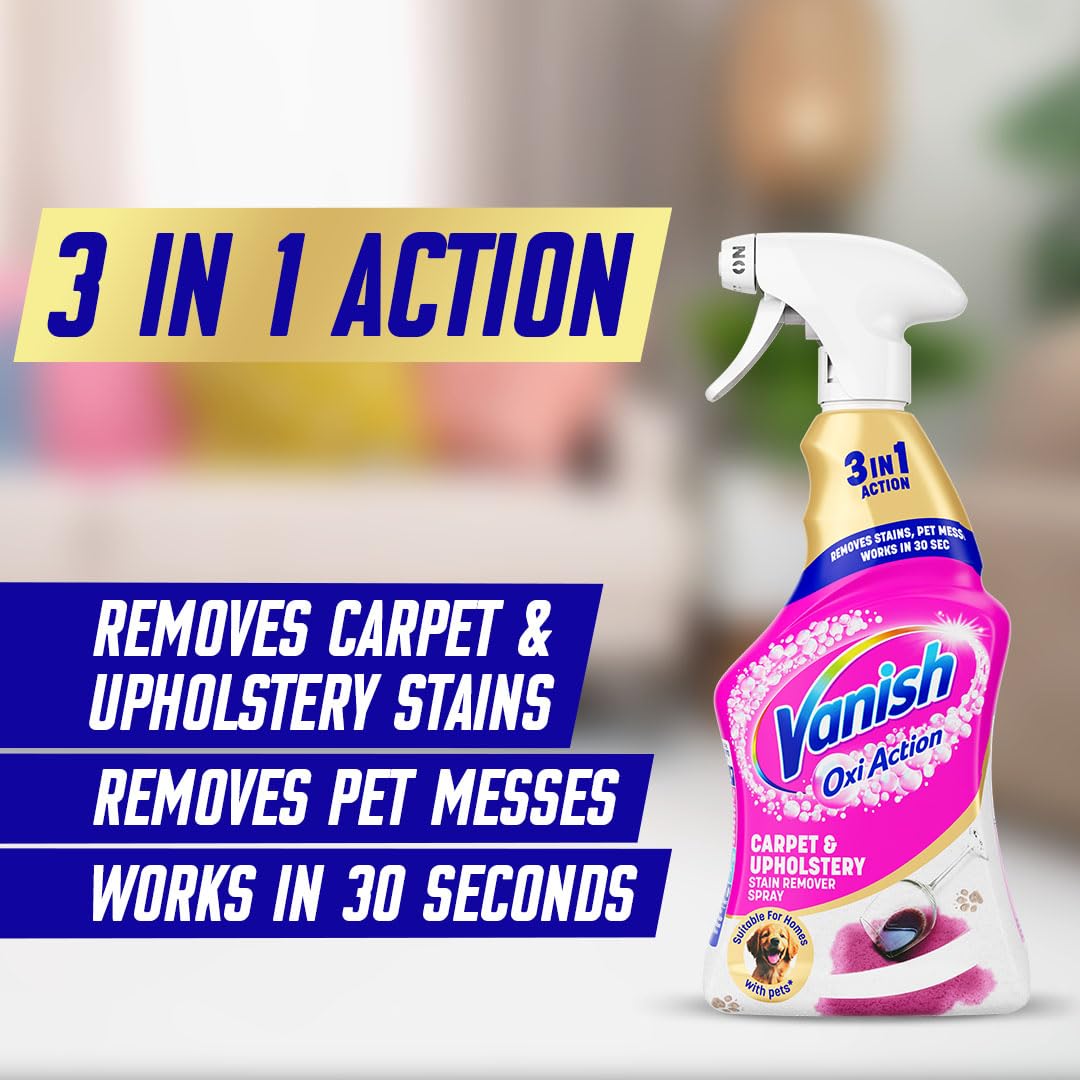 Vanish - Oxi Action Carpet & Upholstery Stain Remover Spray 500ml