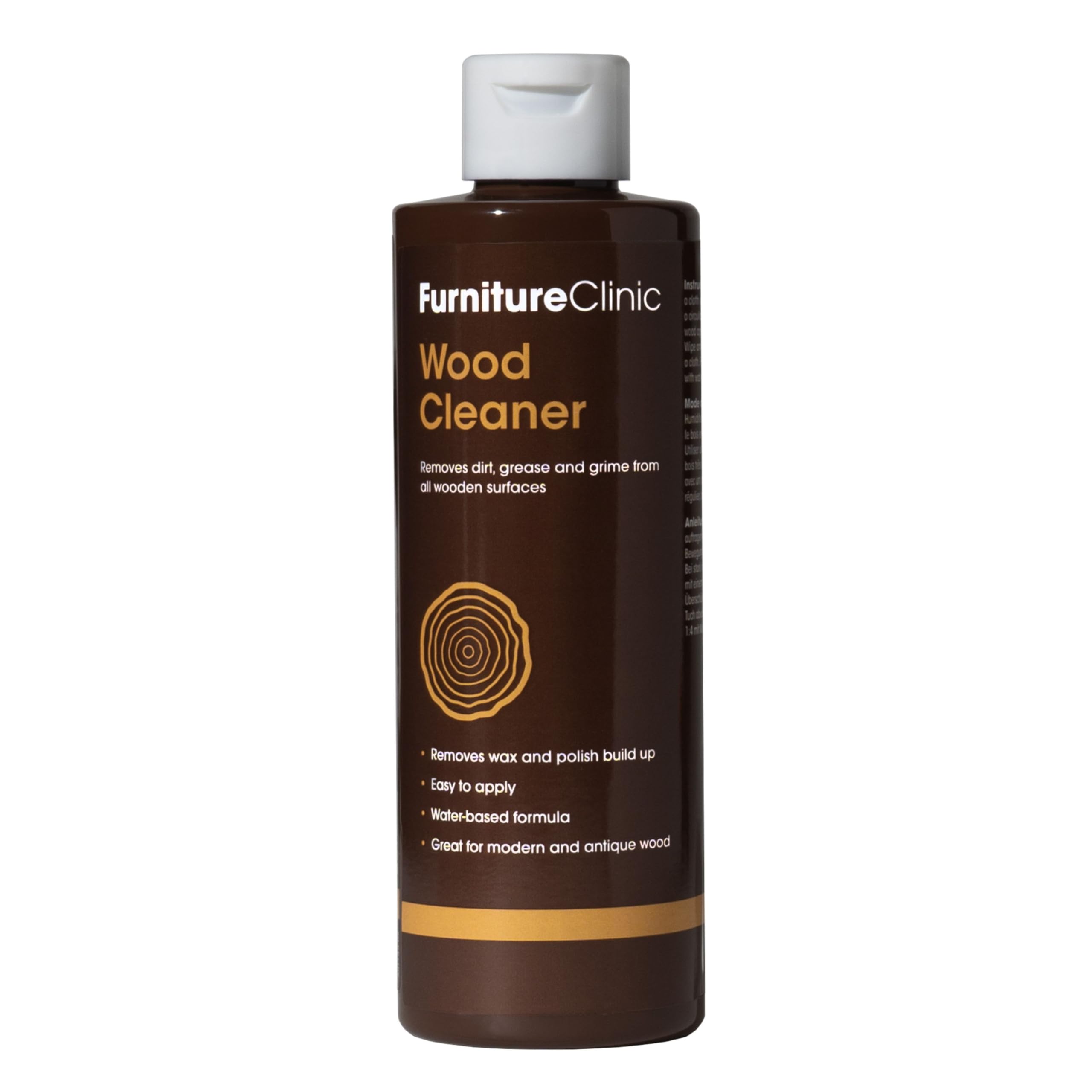 Furniture Clinic Wood Cleaner - Deep Cleaning for All Wood Finishes | 250ml Liquid