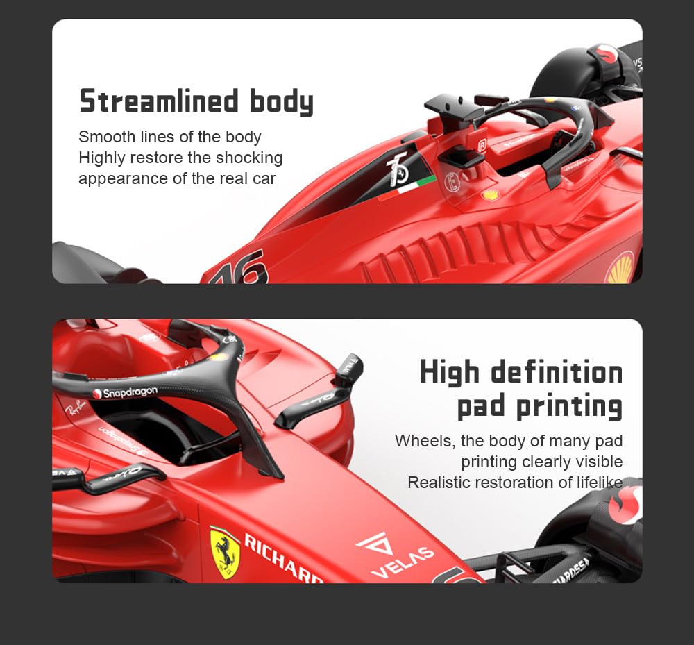 Ferrari F1-75 RC Car (1:12 Scale) - 2022 Formula 1 Remote Control Vehicle 7