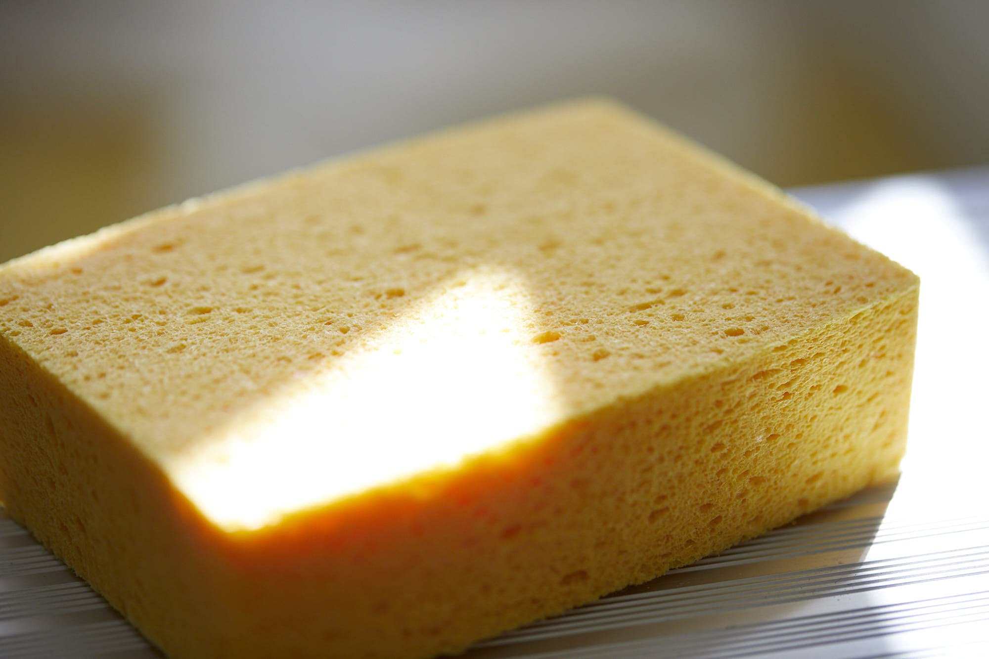 ProDec Super Absorbent Cellulose Sponge - Holds 20x Its Weight in Water | 150 x 115 x 40mm | Yellow 6