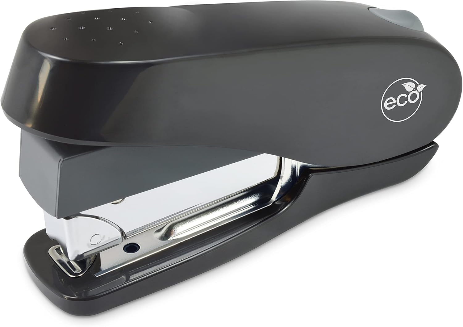 Rapesco 1466 Germ-Savvy Antibacterial, Luna-Less Effort ECO Front Loading Stapler & 2,000 Staples, Black 3