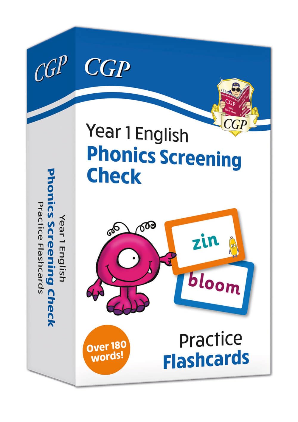 CGP New Phonics Screening Check Flashcards - Year 1 Test Preparation | 180+ Words | Ages 5-6