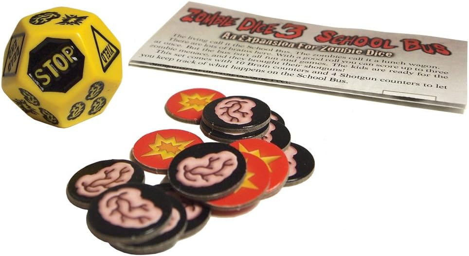 Steve Jackson Games Zombie Dice 3 Schulbus-Brettspiel