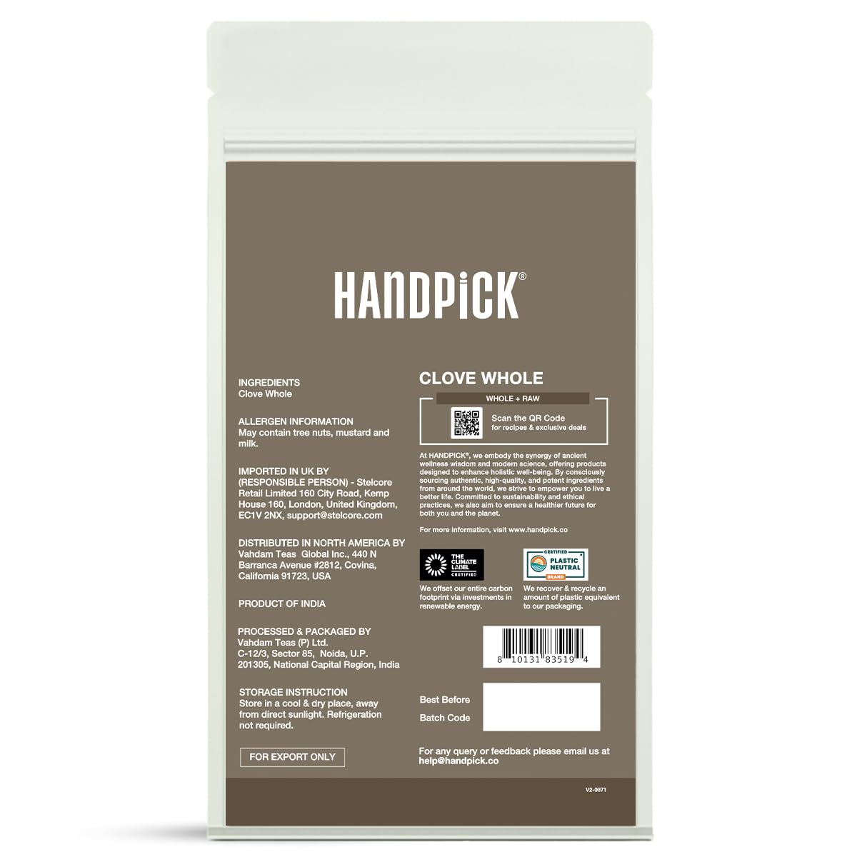 HANDPICK Whole Cloves - Premium South Indian Spice | 397g 8